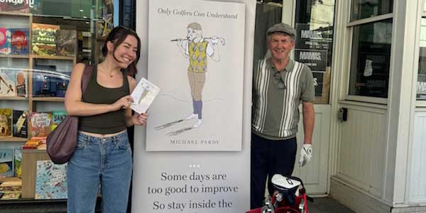 Michael with Julie at The Avenue Bookstore in Richmond